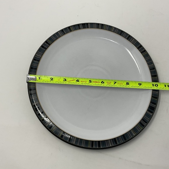 Denby Jet Stripe (retired) Stoneware Dinner Plate (4 available $35 EACH) - Picture 4 of 5